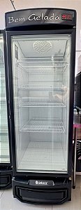 Cervejeira Expositora GRBA-570PVA Porta Vidro com Aquecimento Lateral Preta 220v - Gelopar [Seminova]