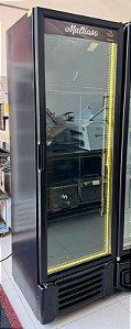 Geladeira Expositora Slim Visa Cooler Multiuso 400 Litros Todo Preto * All Black 220V Refrimate [Usado]