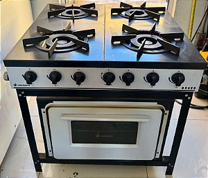 Fogão a Gás Industrial Bravo com 4 Bocas 4.090kcal - VENANCIO [Usado]