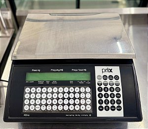 Balança Etiquetadora Toledo Prix 4 Uno Com Impressor Wifi 32kg Div Min 2g Cor Preto [Seminovo]