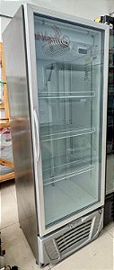 Geladeira / Expositor Vertical 1 Porta GCVR40 Cor: Inox/Cinza 220V Gelopar [Usada]