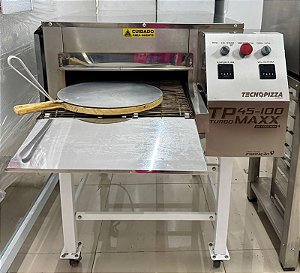 Forno Esteira Industrial Elétrico TP 45-100 - Forno P/ Pizza e Esfihas 220V *Com Cavalete [Usado]