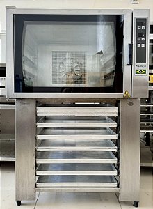 Forno De Convecção Com Cavalete Hpe80 Com Vapor / C/ 8 Formas 220v - Pratica [Usado]