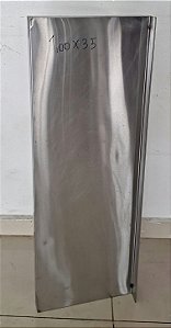 Prateleira de Inox c/ mãos francesas 1m x 35cm [Usada]