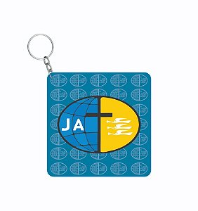 CHAVEIRO  LOGO JA (FUNDO AZUL)