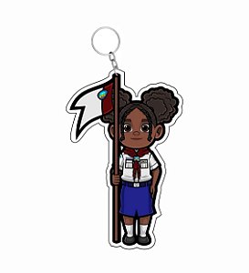CHAVEIRO MENINA COM A BANDEIRA AVT