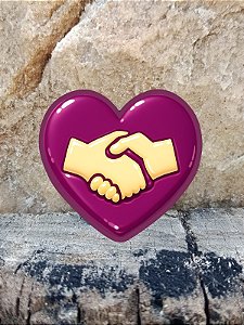 PIN CROCS CORAÇÃO CLASSE MÃOS AJUDADORAS