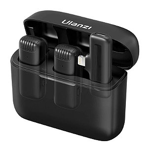 Microfone Sem Fio Ulanzi J12 - Conector Lightning - 2 Mics