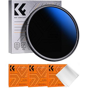 Filtro K&F Concept ND2-ND400 Variável Nano Ultrafino - 82mm