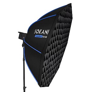 Softbox Octogonal Sokani 120cm Bowens de Montagem Rápida