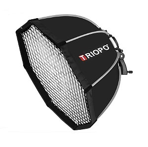 Softbox Octagonal Triopo 65cm Para Speedlite Com Grid - KS65