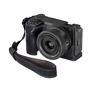 Cage Plate Couro Smallrig P/ Sony Zv-e10 Ii Com Alça