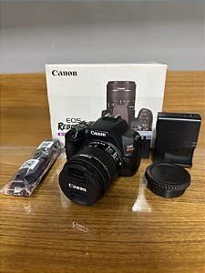 Câmera Canon SL3 com 18-55mm STM - Usada (Excelente estado)