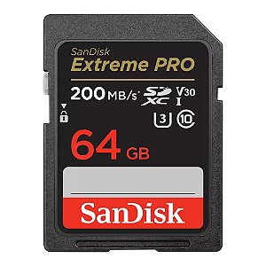Cartão Memória Sdxc Sandisk 64gb Extreme Pro 200mbs