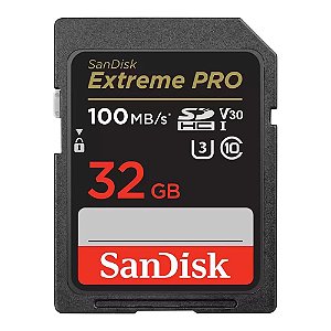 Cartão Memória Sdhc Sandisk 32gb Extreme Pro 100mb