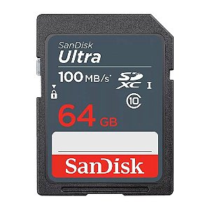 Cartão Memória Sdxc Sandisk 64gb Ultra 100mb