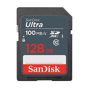 Cartão Memória Sdxc Sandisk 128gb Ultra 100mb
