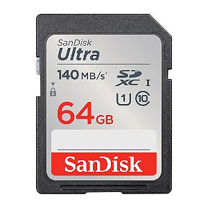 Cartão Memória Sdxc Sandisk 64gb Ultra 140mb