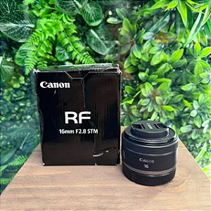Lente Canon Rf 16mm F/2.8 STM - Usada (Excelente)