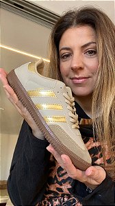Tenis Samba Dourado