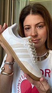 Tenis Samba Branco/Bege