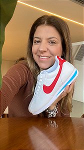 Tenis Cortez Branco/Vermelho