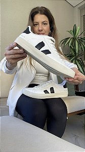 Tenis Veja Branco/Preto Unissex