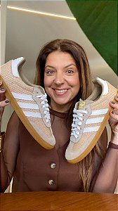 Tenis Samba Palha Crochet