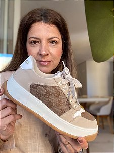 Tenis Gucci  Screener Bege
