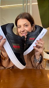 Tenis Unissex Preto Gucci