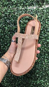 Sandalia Feminina Strass de Dedo