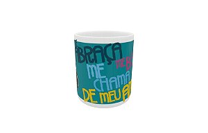 CANECA EM CERAMICA 325ML SNOOPY - ME ABRAÇA E ME BEIJA