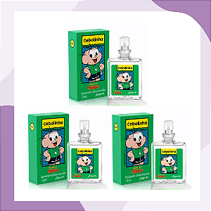 Kit 3 MIni Colônia Cebolinha Jequiti, 25 ml