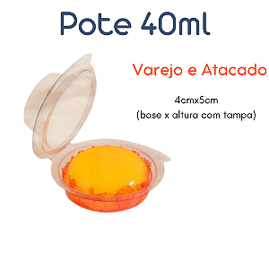 Pote 40ml com tampa Flip Festas