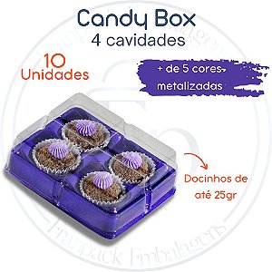 10un Caixa para 4 doces Candy box Flip Festas