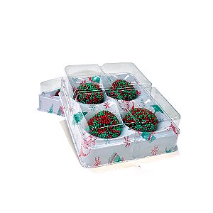10un Candy Box 4 Cavidades Flip Festas - Caixa para 4 doces