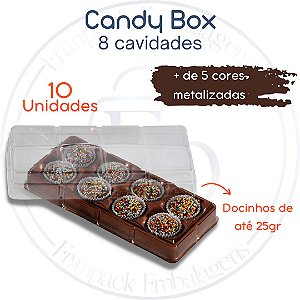 10un Caixa para 8 Doces Candy box - Flip Festas