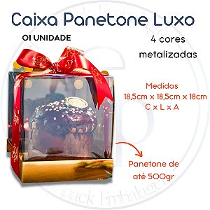 Caixa Panetone Luxo 500g Ultrafest