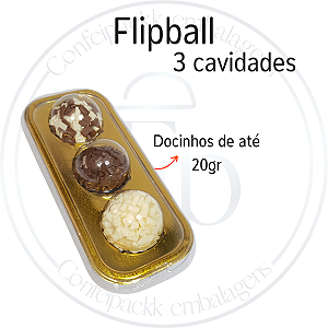 10un Flip Ball 3 Cavidades - Flip Festas