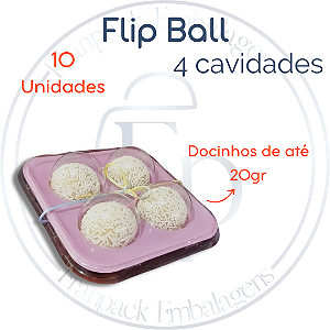 10un Flip Ball 4 Cavidades Cores - Flip Festas