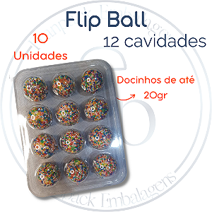 10un Flip Ball 12 Cavidades Flip Festas