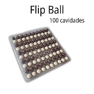 03un Embalagem para congelar brigadeiros Flipball 100 Cavidades