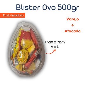 03 / 06 / 09 / 12un Blister Ovo 500gr - Flip Festas