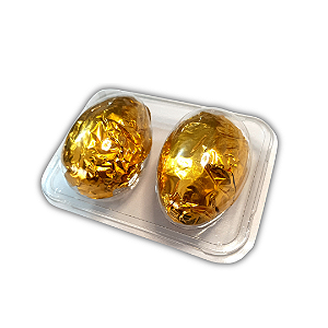 10 / 15 / 20un de Bandeja para 2 ovos de páscoa 150gr - Flip Festas