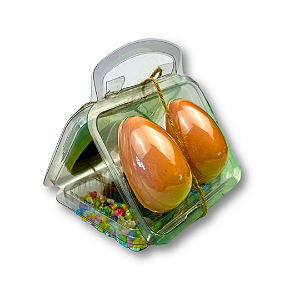 Blister kit confeiteiro 04 mini ovos 50gr cristal - Flip Festas