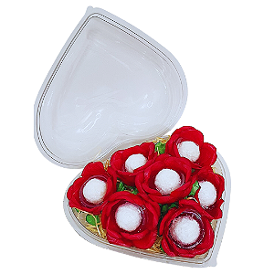 01 / 05 / 10un Embalagem para presente Coração Grande 1kg - Flip Festas