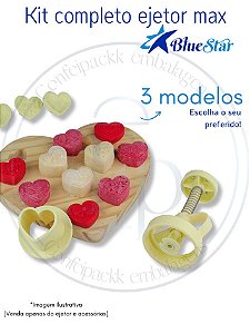 Kit Ejetor Max Molde Para Massas Brigadeiro e Doces Blue Star