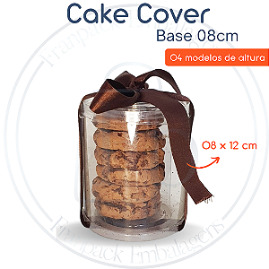 Tubo lata Base 08 cm Cake Cover Flip Festas