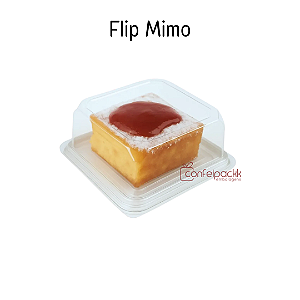 6 / 12 / 24 / 30un Embalagem Flip Mimo Mini bolo 10cm Cristal