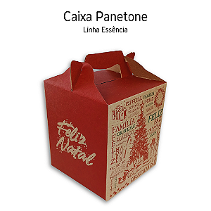 10un Caixa Panetone 500G Maleta Com Alça Linha Essencia Ideia Embalagens